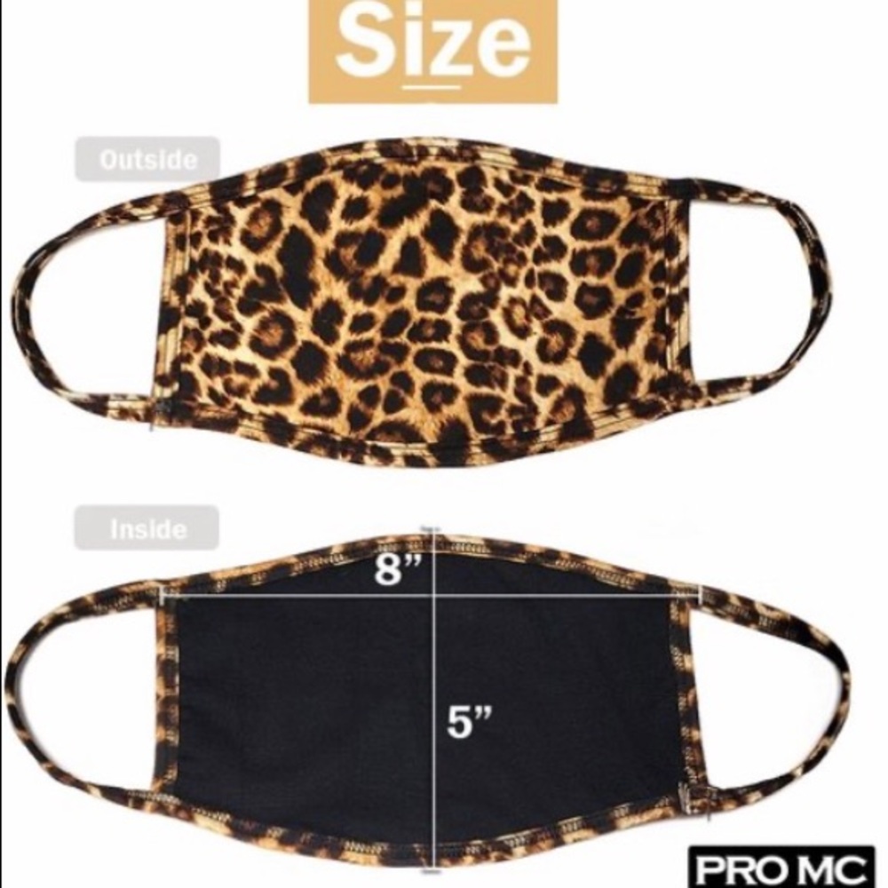 ‼️ Leopard Print Cheetah Protective Face Mask - Picture 3 of 3